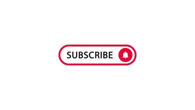 Subscribe Button Like Notification Bell for Your Channel 4K footage.Like and subscribe button.