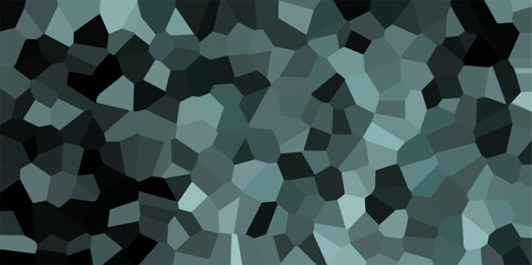 Multicolor Broken Stained-Glass Background with White lines. Voronoi diagram background. Seamless pattern with 3d shapes vector Vintage Black concrete road texture background.