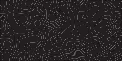 Abstract design with black and white abstract papercut and multi-layer cutout geometric pattern on vector Topographic canyon geometric map relief texture with curved layers beautiful design.