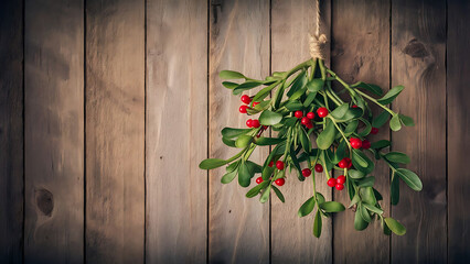 Fototapeta premium red peppers on wooden background