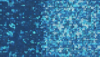 digital technology background digital data square blue pattern pixel background