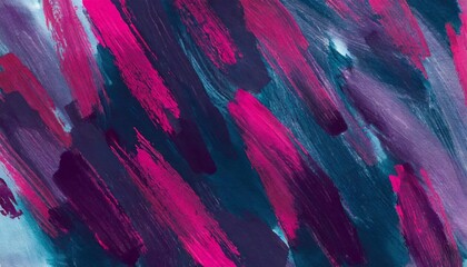 abstract art background dark purple and navy blue colors watercolor painting on canvas with magenta strokes
