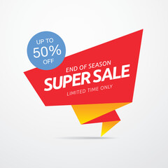 sale banner layout design vector illustration