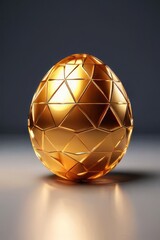 golden sphere on a black background