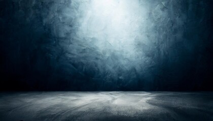 dark rough cement wall and studio room gradient background - obrazy, fototapety, plakaty