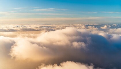 clouds background in soft warm pastel and neutral colors aesthetic minimalism wallpaper for social media content view of sky above clouds serene calming backdrop tranquility and simplicity