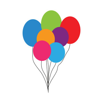 Balloon logo simple vector