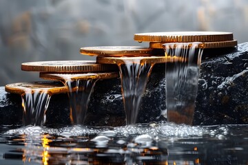 Cascading Coins:A Visual Representation of Secure Financial Management
