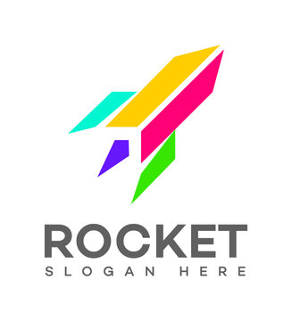Rocket logo Icon Brand Identity Sign Symbol Template