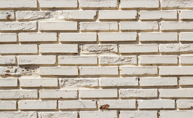 White grunge brick wall background