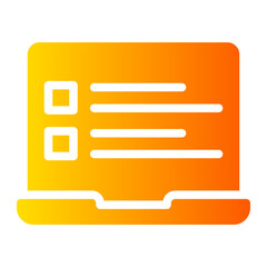 Obraz premium laptop gradient icon