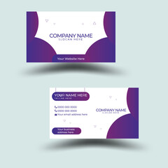Corporate Double-sided Company Modern creative vertical layout, Vector illustration Business card template.