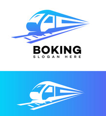 Train booking logo Icon Brand Identity Sign Symbol Template