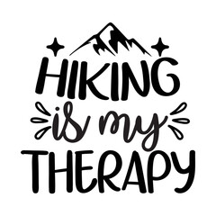 Hiking is My Therapy SVG Cut File