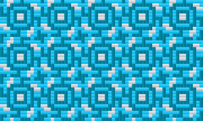 Seamless traditional woven pattern called Anyaman
