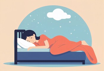 person sleeping in bed