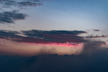 sunset over the lake