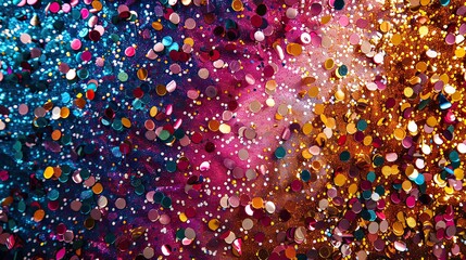 glittering colourful confetti falling down party background concept for holiday celebration new year s eve or jubilee  - obrazy, fototapety, plakaty