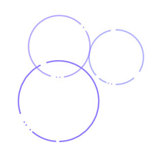 bubble circle purple line