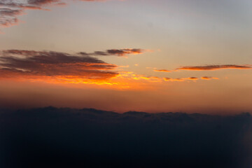 sunset in the mountains