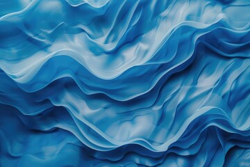 Obraz premium Abstract blue wavy background 