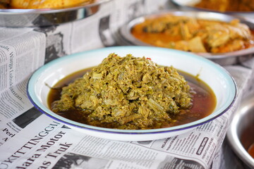 Chicken Green paper is one of food from Bukittinggi west sumatera