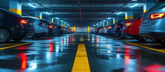 Fototapeten large underground parking © Olexandr