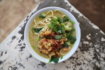 Chicken Noodle or Mie Ayam is Indonesian Dish