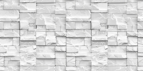White Abstract Geometric Wall Texture Seamless Pattern