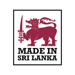 Made in Sri Lanka Icon Made in SL. Packaging symbols.  