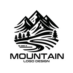 Mountain Vector Logo Design