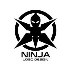 Ninja Vector Logo Design © isuru