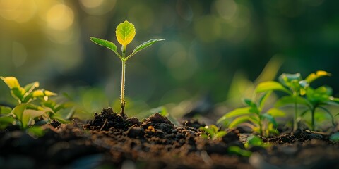 New Life Emerging from the Earth:A Seedling's Breakthrough to Growth and Development