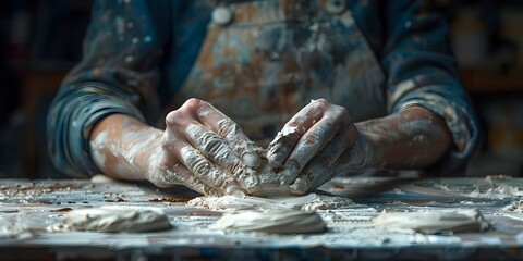 Skilled Hands Shaping the Future Through Sculpting and Molding