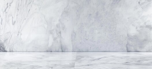 Spacious marble texture backdrop with a striking light grey finish and intricate white veining. - obrazy, fototapety, plakaty