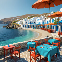 the turquoise waters of the Aegean Sea