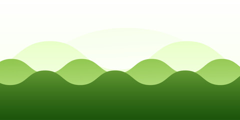 Abstract green Wavy Background, Modern banner background, wave shape background, Green color background.