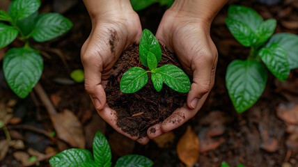 Concept of green energy emphasizing commitment to environmental sustainability and growth.