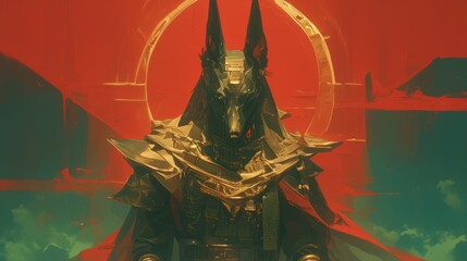 Egyptian god Anubis