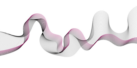 Abstract business background with flowing wave lines on white background, design element for technology, science, and modern concept digital background