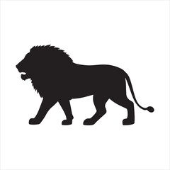 Obraz premium lion silhouettes 