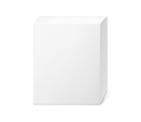 product packaging box empty box mockup PNG transparent