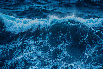 photo seascape texture waves on the water - obrazy, fototapety, plakaty