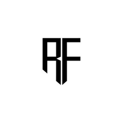RF letter logo design with white background in illustrator. Vector logo, calligraphy designs for logo, Poster, Invitation, etc.