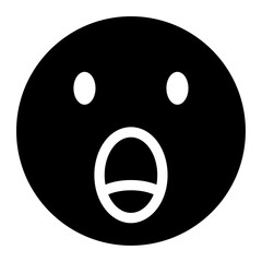 shocked face emoji icon
