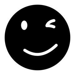 wink face emoji icon