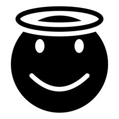 angel face emoji icon