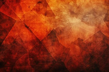 burnt orange autumn background design with lines and angles .