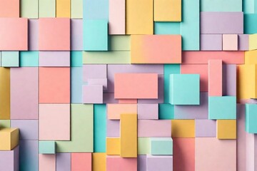 abstract colorful background with squares abd rectangles