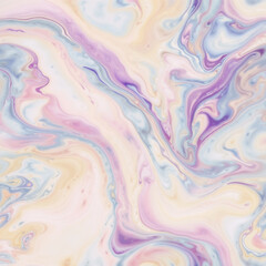 Dreamy Pastel Marble Flow: Abstract Liquid Art